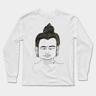 Buddha head with the look Long Sleeve T-Shirt